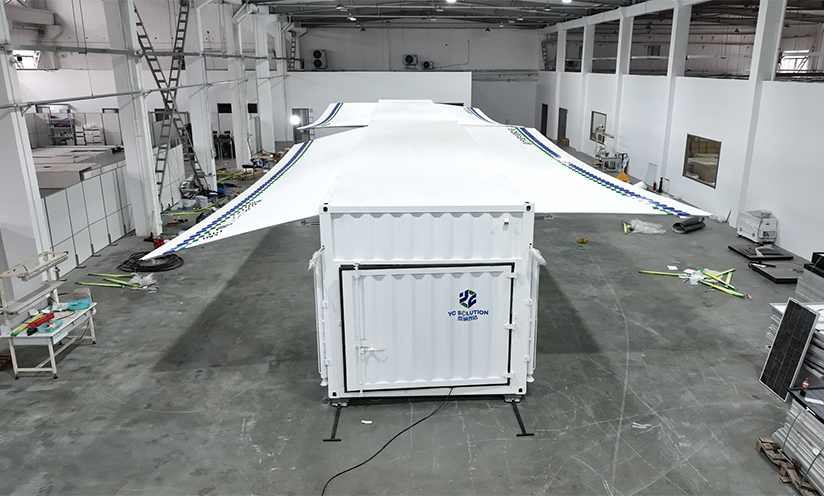 可移动集装箱式组件回收系统